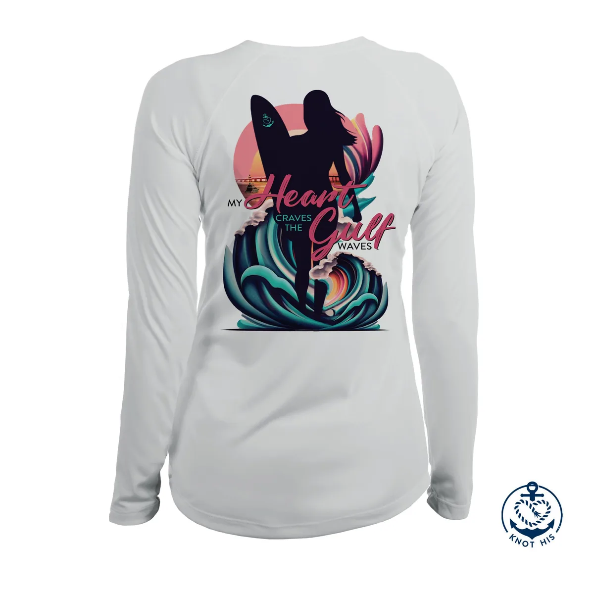 Graphic Gulf Waves Long Sleeve UV 50+